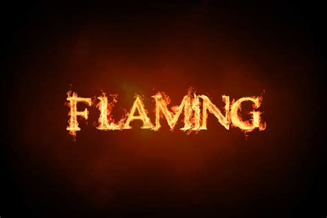 Done! This is a preview image. . Flaming textr
